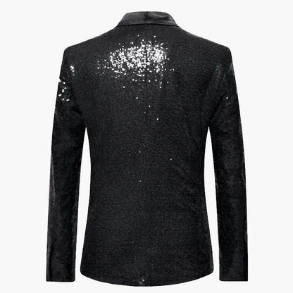 Veste de smoking pailletée pour hommes pour occasions festives – Blazer de soirée élégant avec sequins