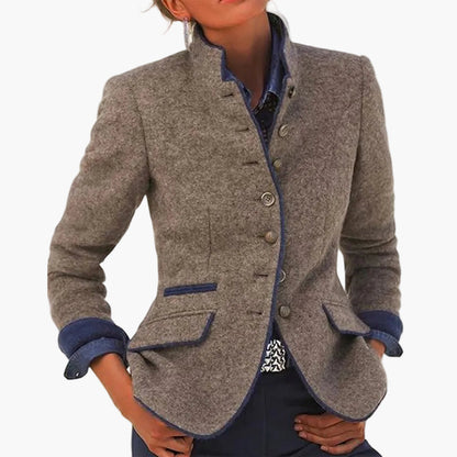 Dames Blazer Moderne Business Look – Getailleerde Snit, Elegante Stijl voor Kantoor & Dagelijks Gebruik