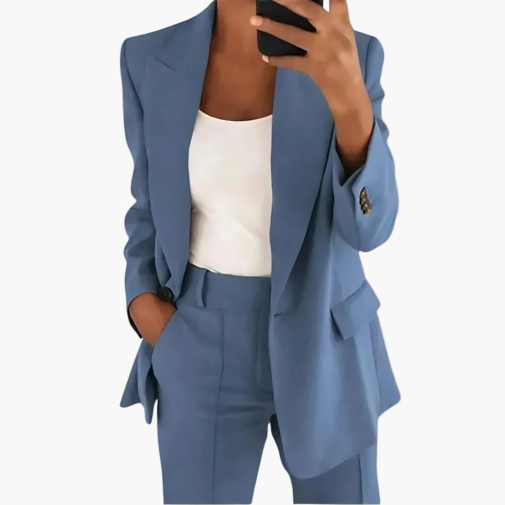 Damen Business Anzug Zweiteiler – Moderner Blazer & Hose für Büro und Alltag