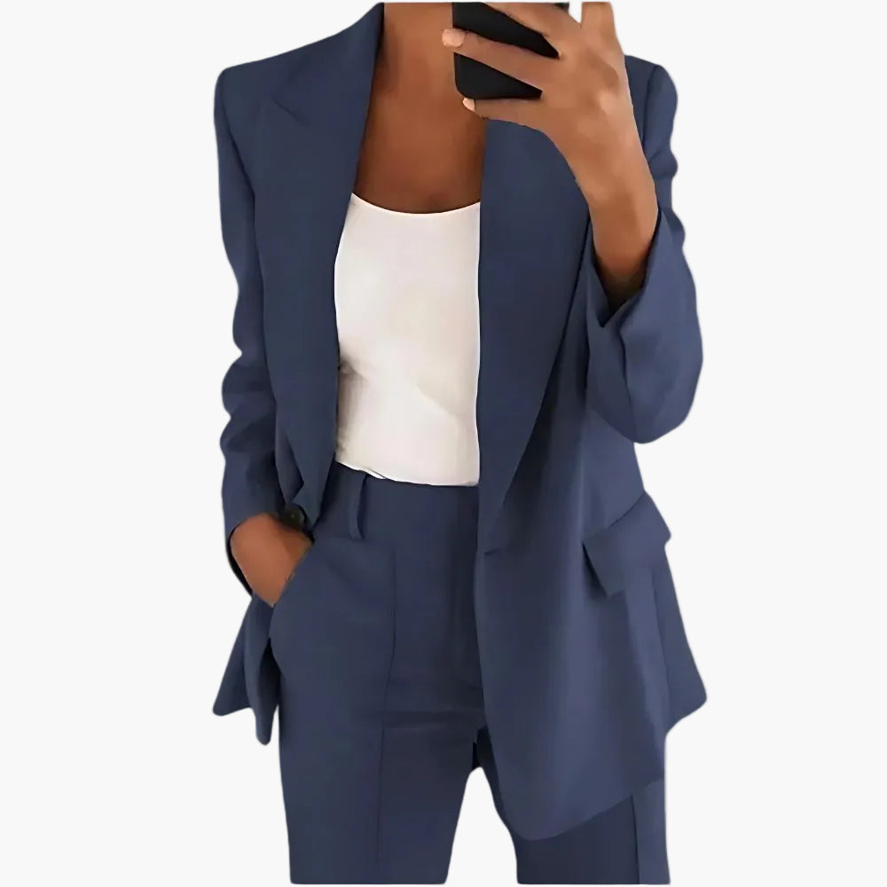 Damen Business Anzug Zweiteiler – Moderner Blazer & Hose für Büro und Alltag
