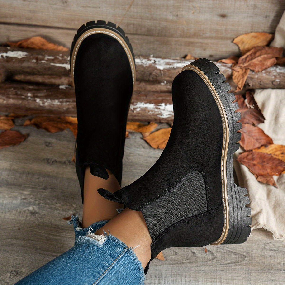 Mehetabel | Chelsea boots voor dames met profielzool