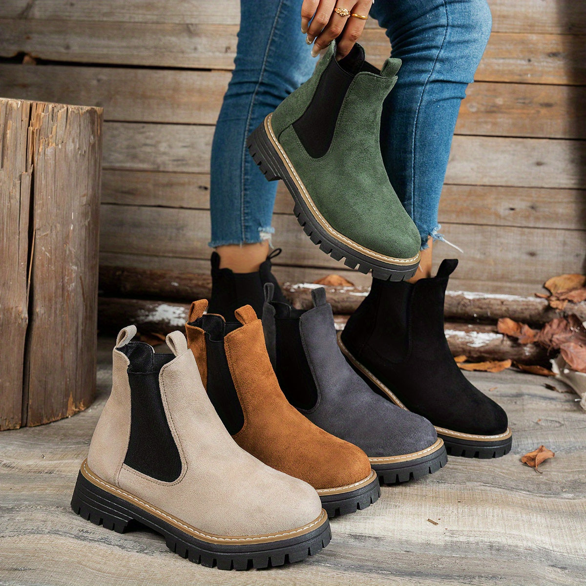 Mehetabel | Chelsea boots voor dames met profielzool