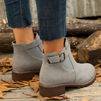 Nerida | Chelsea boots voor dames met blokhak en gespbandje