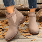 Nerida | Chelsea boots voor dames met blokhak en gespbandje
