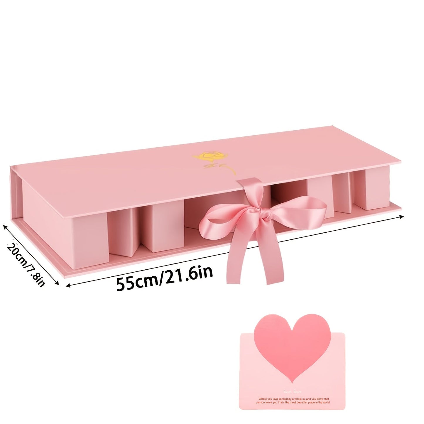 Geschenkbox für Frauen – Präsentationsbox in Buchstaben- und Herzform, stilvolles Geschenk für Muttertag oder besondere Anlässe