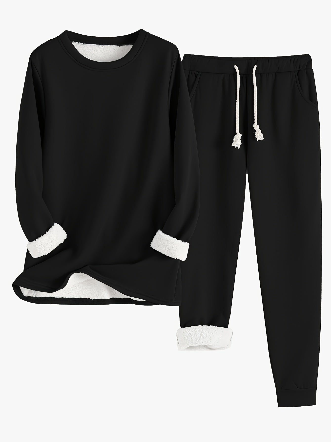 Damen Kuschelige Lounge Set Zweiteilig – Bequemer Hausanzug für Freizeit & Entspannung