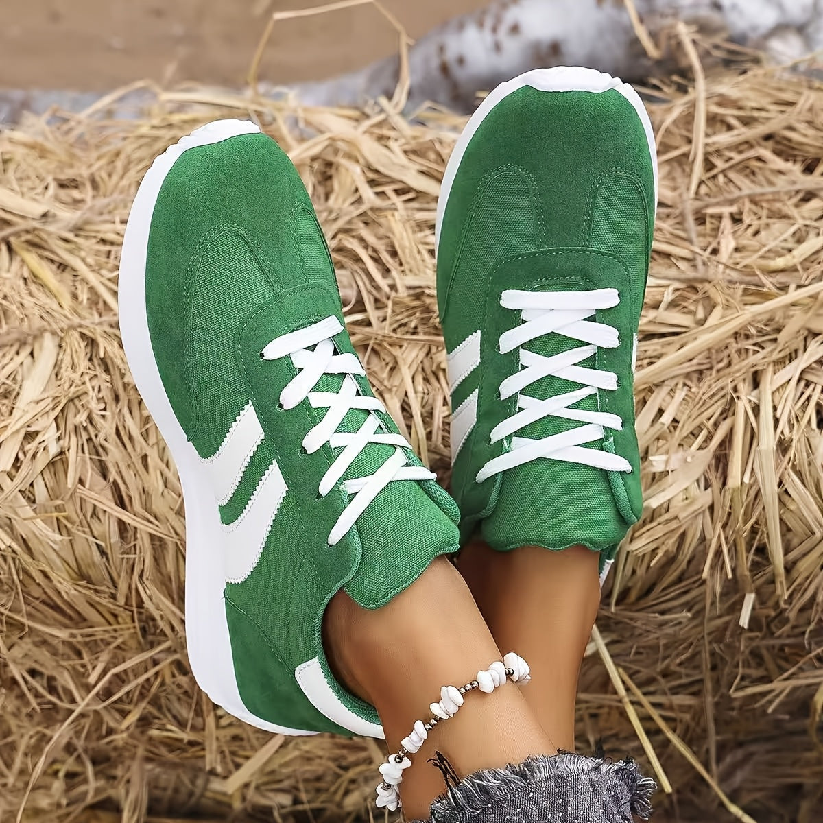 Baskets femme style rétro décontracté pour le quotidien et les loisirs