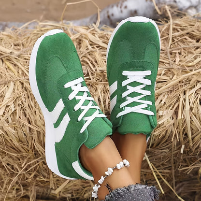 Baskets femme style rétro décontracté pour le quotidien et les loisirs