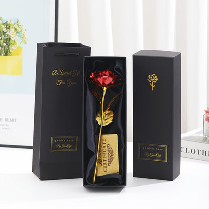 Luxuriöses Geschenk Deko-Rose mit Geschenkbox – Zeitlose Blume für Damen – Perfekt als Liebesbeweis oder Dekoration