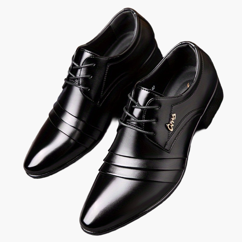 Elegante Herren Business-Schnürschuhe – Klassische spitze Form für Büro & besondere Anlässe