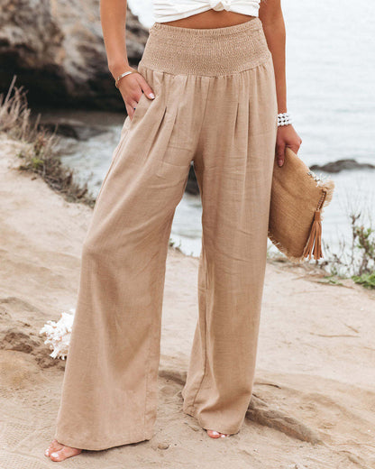 Damen Weitgeschnittene Sommerhose mit Hohem Bund – Relaxed Fit für Freizeit & Urlaub