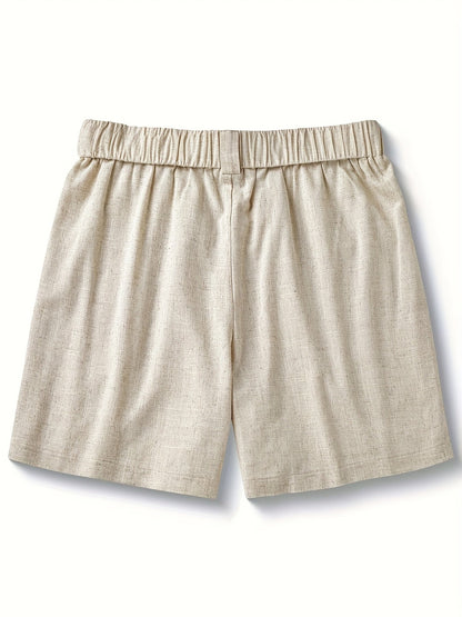 Shorts boho da uomo con coulisse e nappine per look estivi rilassati