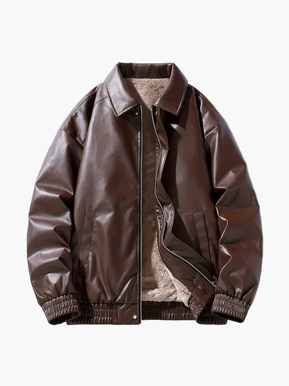 Bomber da uomo in stile street casual con cerniera – Ideale per tempo libero e tutti i giorni