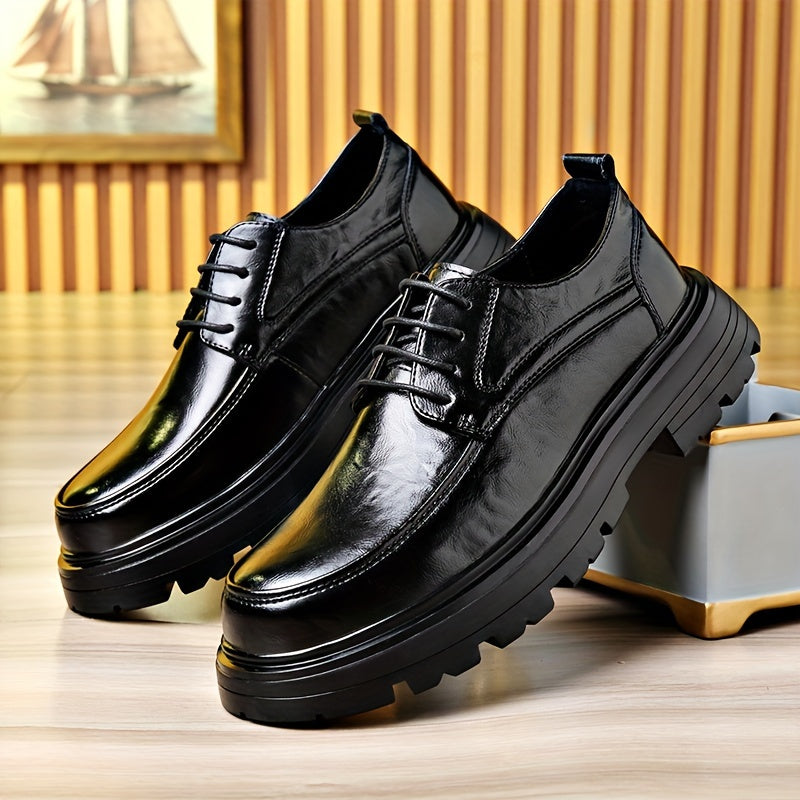 Męskie biznesowe buty sznurowane w stylu vintage na co dzień i do biura