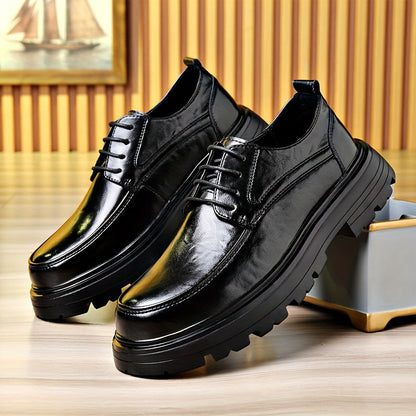 Męskie biznesowe buty sznurowane w stylu vintage na co dzień i do biura