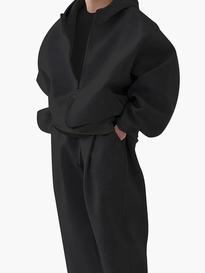 Herren Oversize Trainingsanzug mit Kapuze – Streetstyle und Freizeitmode
