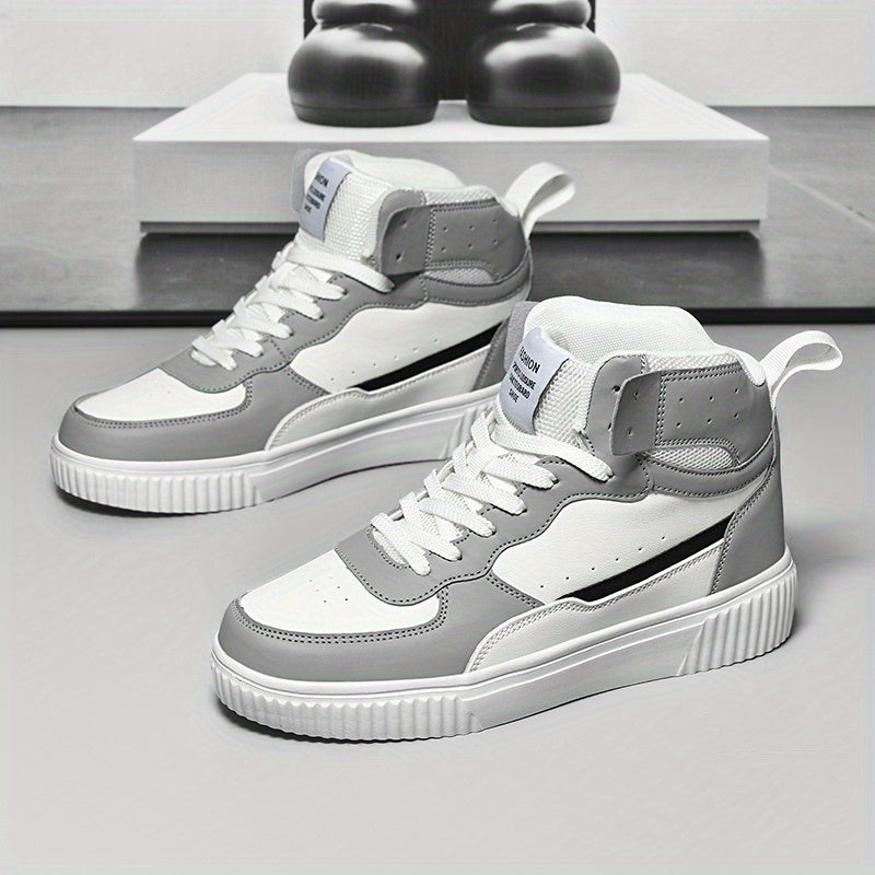 Herren High-Top Sneaker Sportlich Freizeit Schuhe für Alltag und Outdoor