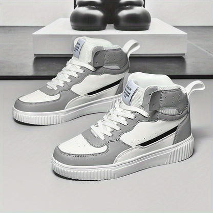 Herren High-Top Sneaker Sportlich Freizeit Schuhe für Alltag und Outdoor