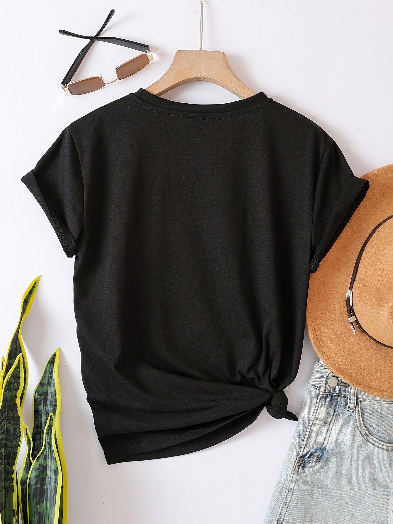 Dame T-skjorte med statement-trykk "Perfectly Imperfect" – Avslappet stil for hverdag og fritid