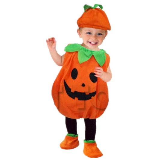 Halloween Barnkostym Pumpa – Rolig Pumpa-Outfit för Pojkar och Flickor