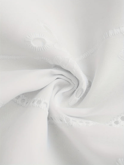 Abito estivo da donna con pizzo, scollo a V, elegante per tempo libero e vacanze