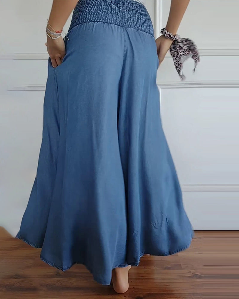 Dams vida high waist fritidsbyxor – Elegant komfort för vardag & semester