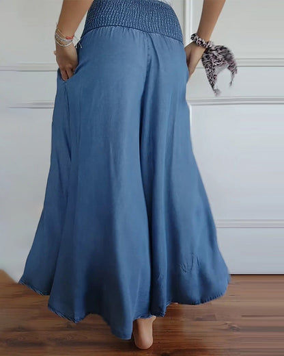 Dams vida high waist fritidsbyxor – Elegant komfort för vardag & semester