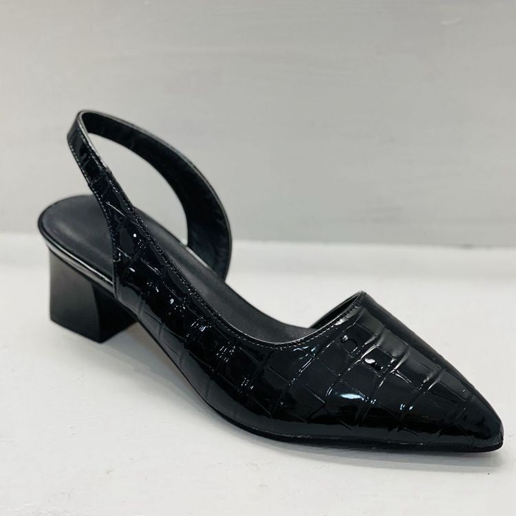 Damen Slingback Pumps mit Blockabsatz – Elegante Spitzenschuhe für Alltag und Büro