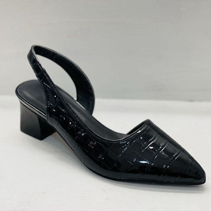 Damen Slingback Pumps mit Blockabsatz – Elegante Spitzenschuhe für Alltag und Büro