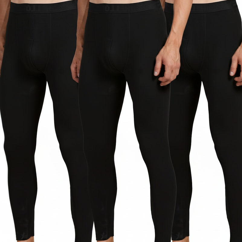 Herren Thermounterhose 3er-Pack, Lang & Warm, mit Gummibund
