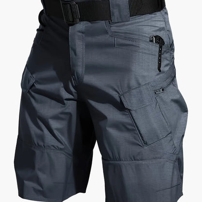 Pantaloncini funzionali da uomo per attività all'aperto con tasche e cintura – Pantaloni da trekking e tempo libero
