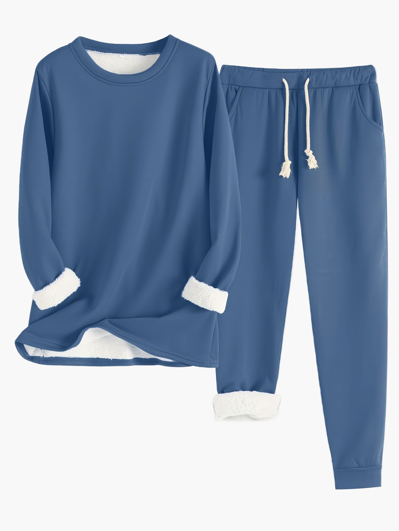 Damen Kuschelige Lounge Set Zweiteilig – Bequemer Hausanzug für Freizeit & Entspannung