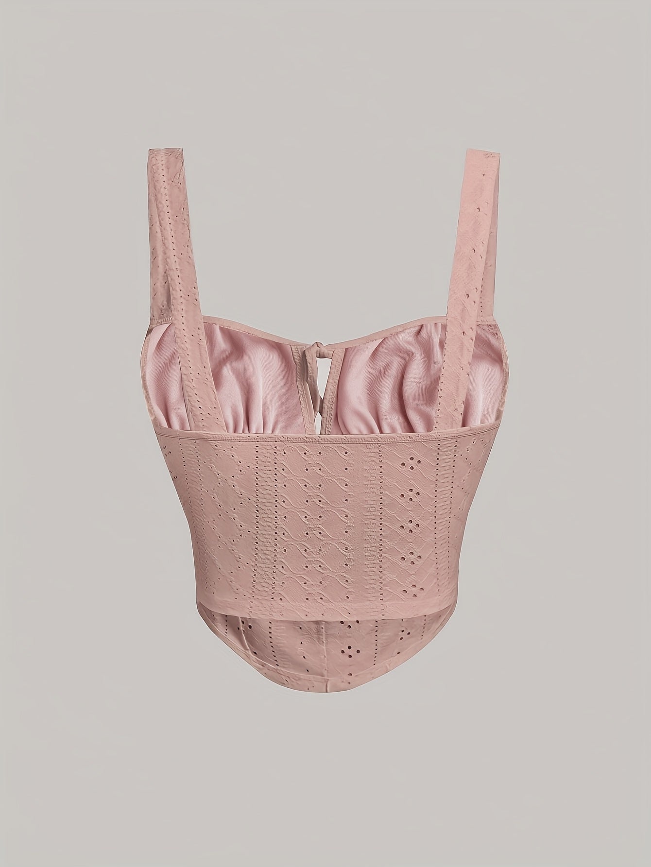 Damski top gorsetowy w stylu boho z ozdobnym sznurowaniem – modny bustier na wiosnę i lato