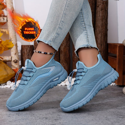 Sneakers invernali da donna foderati con sistema di allacciatura rapida