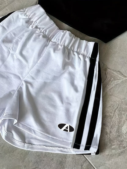 Damen Sport-Set Zweiteiler – Trendiges Crop Top und Shorts für Fitness und Freizeit