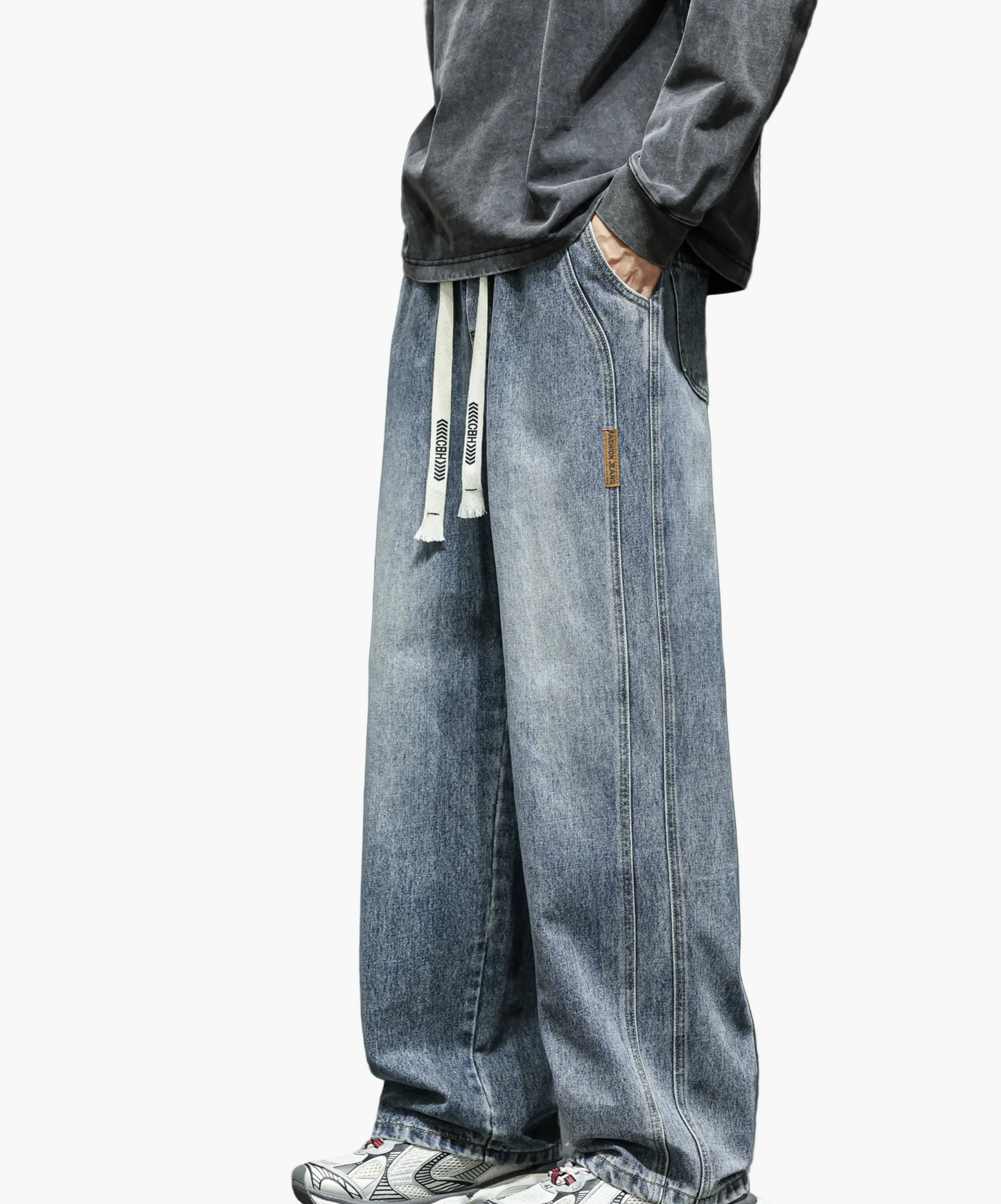 Herren Baggy Jeans im Loose Fit Streetwear Stil für Freizeit und Alltag