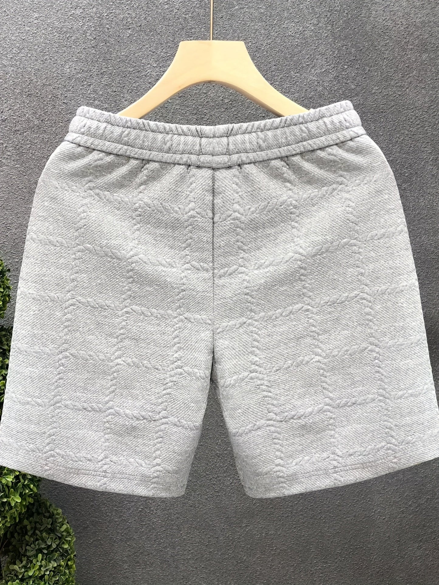 Shorts de loisirs pour hommes avec embossage et design moderne – Décontracté & Sportif