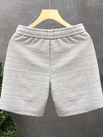 Shorts de loisirs pour hommes avec embossage et design moderne – Décontracté & Sportif