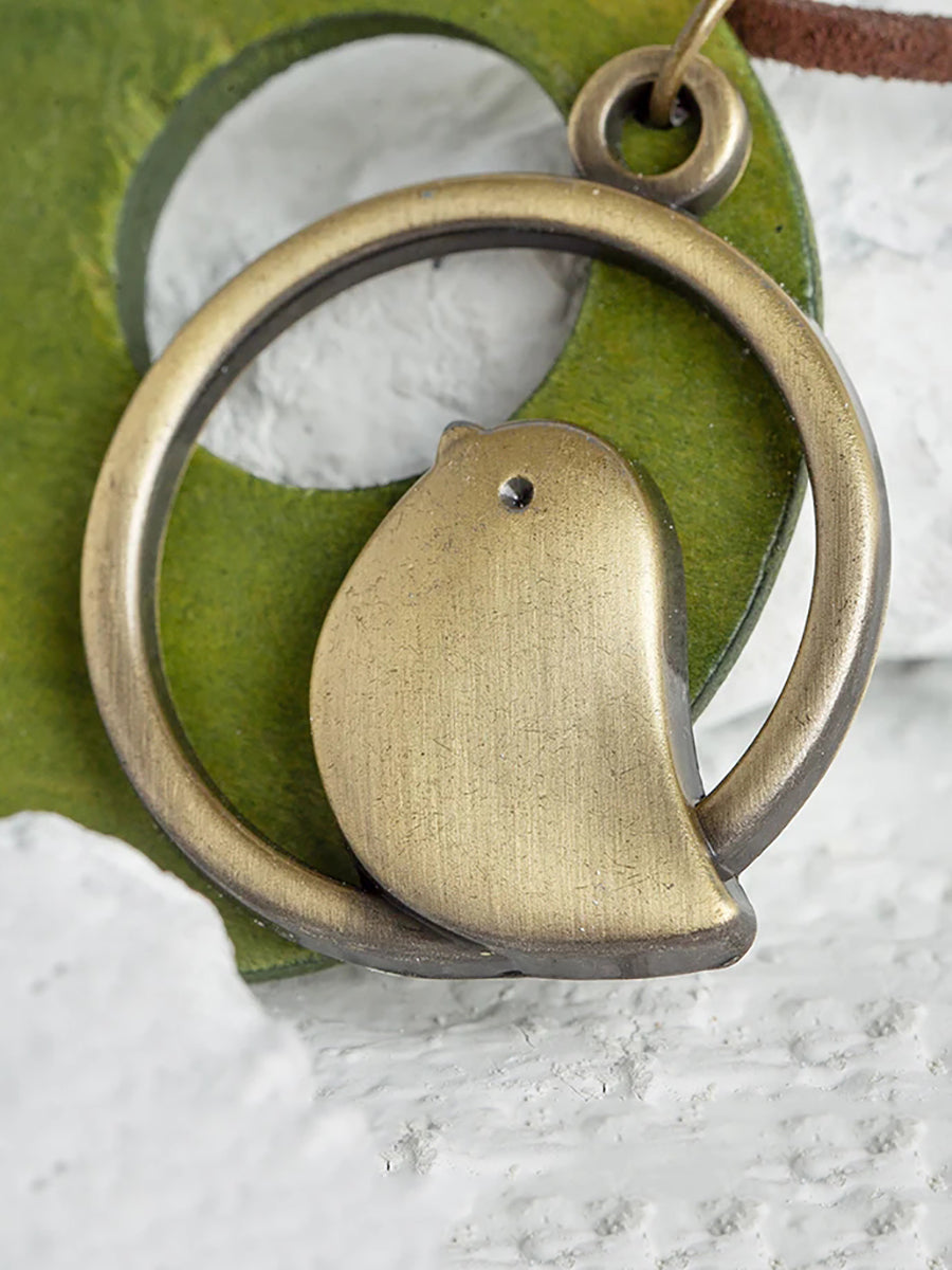 Collana retrò unisex con ciondolo a forma di uccello per festa e tutti i giorni