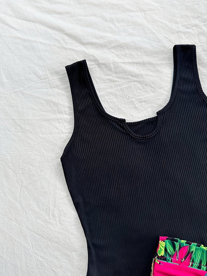 Set estivo donna due pezzi – Top canotta alla moda & pantaloncini paperbag tropicali – Perfetto per vacanze e tempo libero