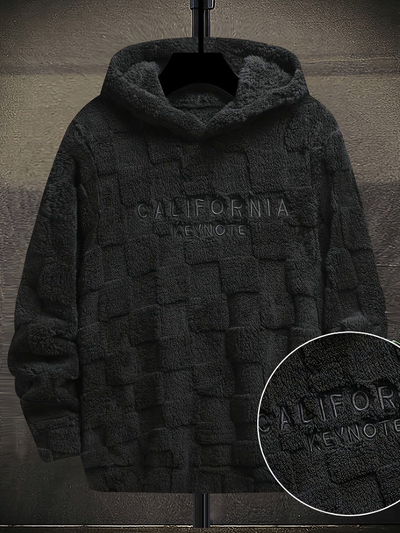 Kuscheliger Hoodie mit Karomuster und Stickerei, mit Kapuze