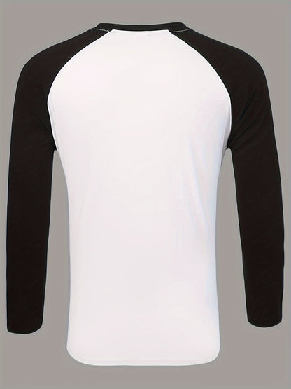 Langærmet raglan-T-shirt til mænd i to farver