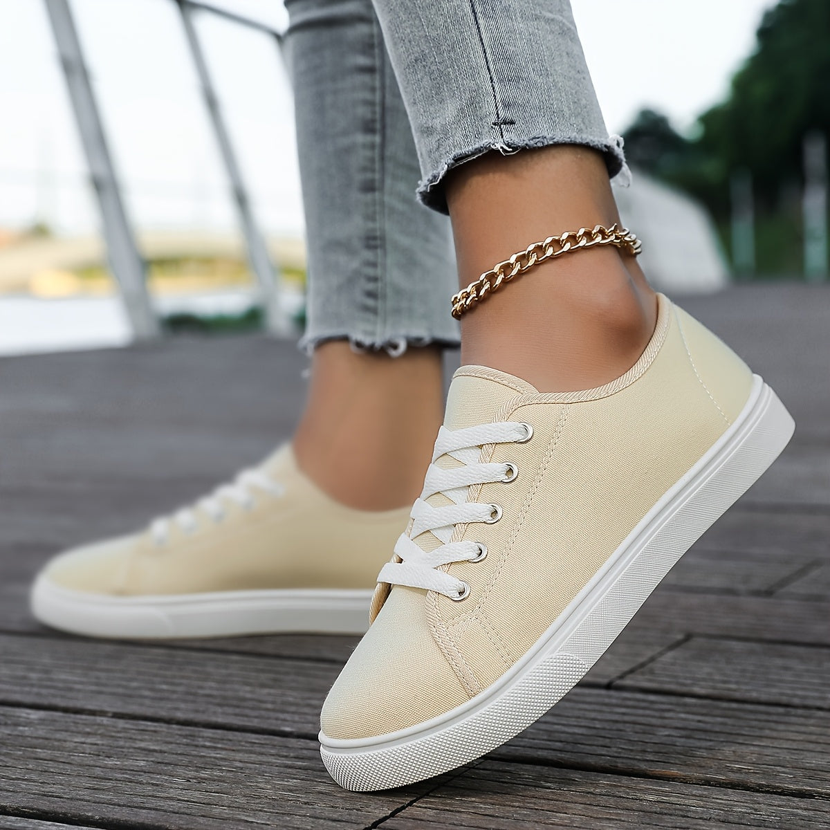 Sneaker da donna casual dal design low-top per tutti i giorni e il tempo libero