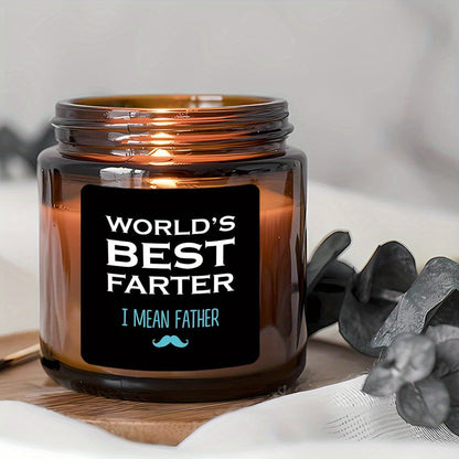 Bougie parfumée pour homme avec phrase amusante – Cadeau pour pères, décoration humoristique, idée pour la fête des pères