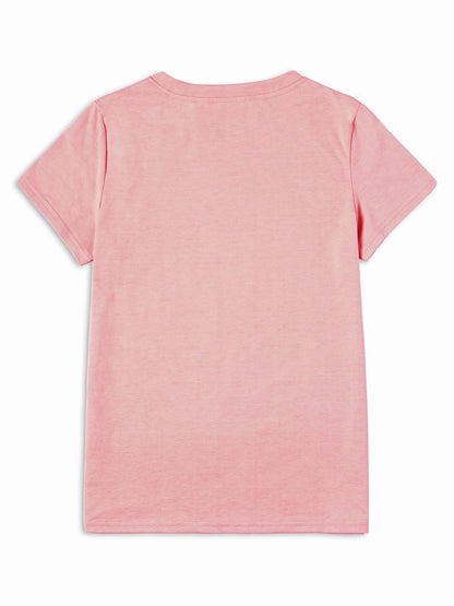 Dam T-shirt med blomsterkonst – Casual stil för vår och sommar