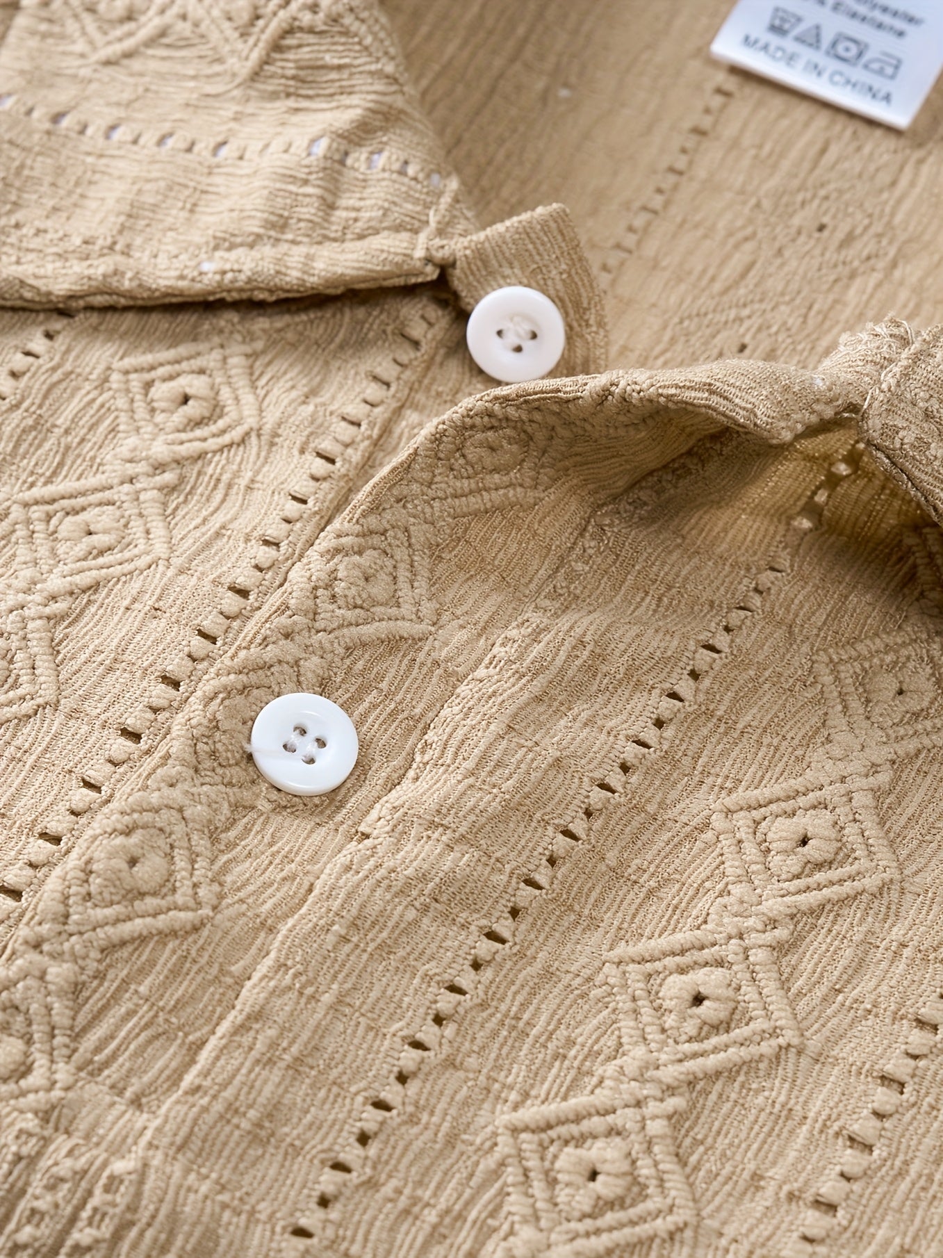 Herren Strick-Poloshirt im Retro-Stil für Sommer, Freizeit, große Größen