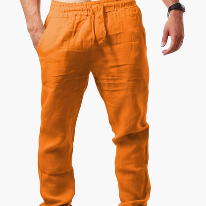 Pantalón casual para hombre con pierna recta – Pantalón de verano para uso diario y deporte
