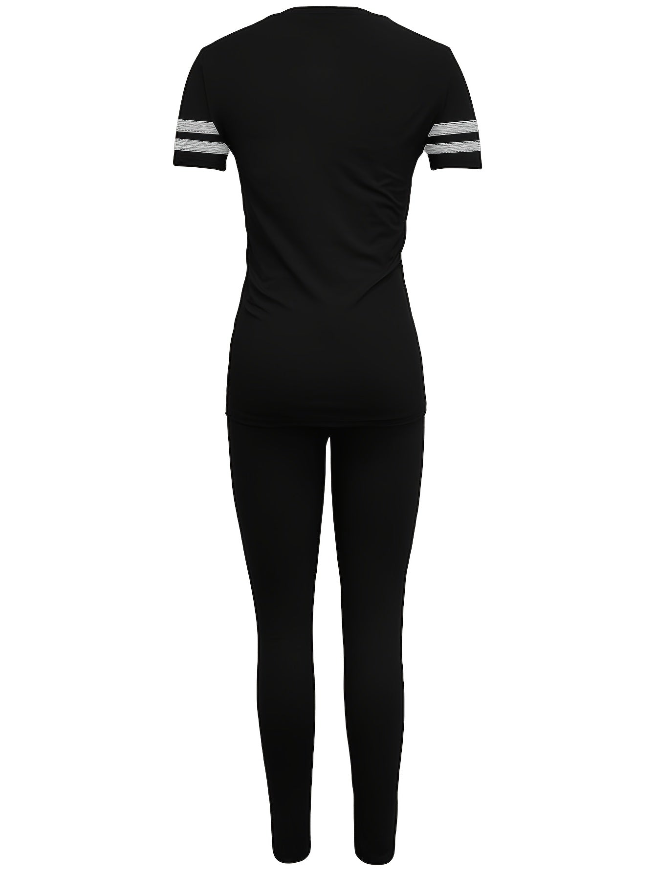 Set casual sportivo da donna – Completo con T-shirt e leggings per tutti i giorni e il tempo libero
