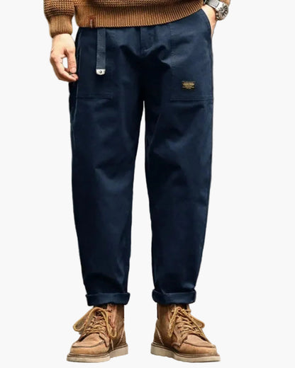 Herre cargobukser i vintage-stil – Afslappet streetwear med utility-lommer til hverdag og fritid