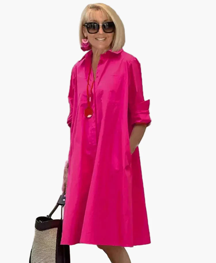 Damen Hemdblusenkleid mit modernem Schnitt für stilvolle Alltagsmomente